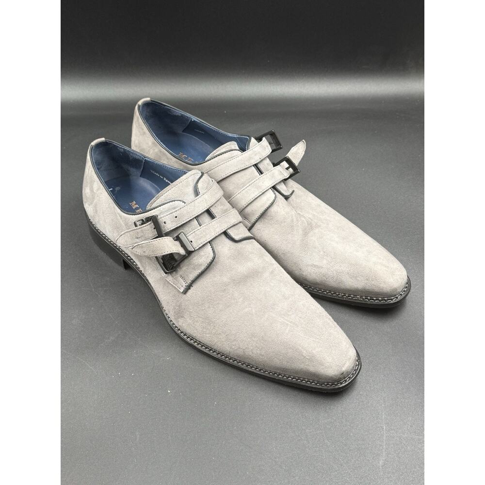 Mezlan Meier 9802 Mens Grey Suede Loafers 13M